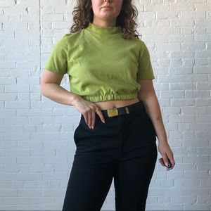 Lime Green crop top